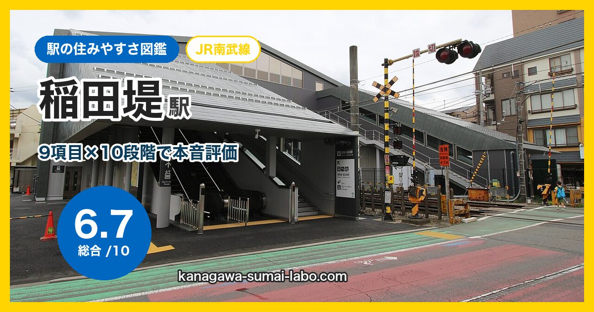 inadazutsumi駅の住みやすさ