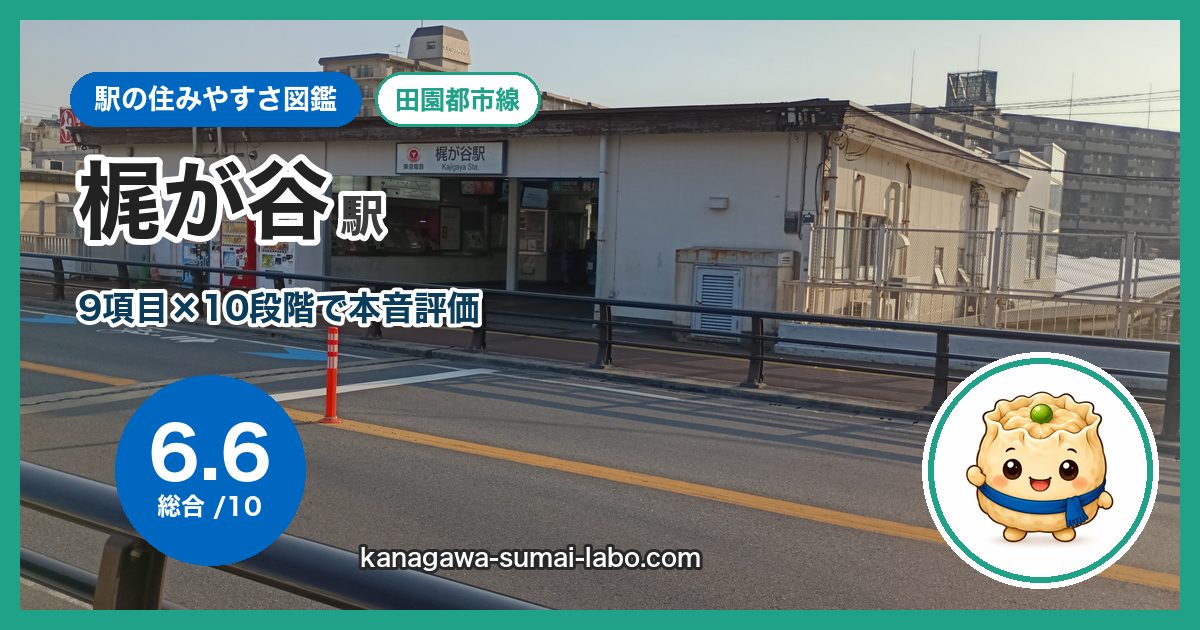 kajigaya駅の住みやすさ