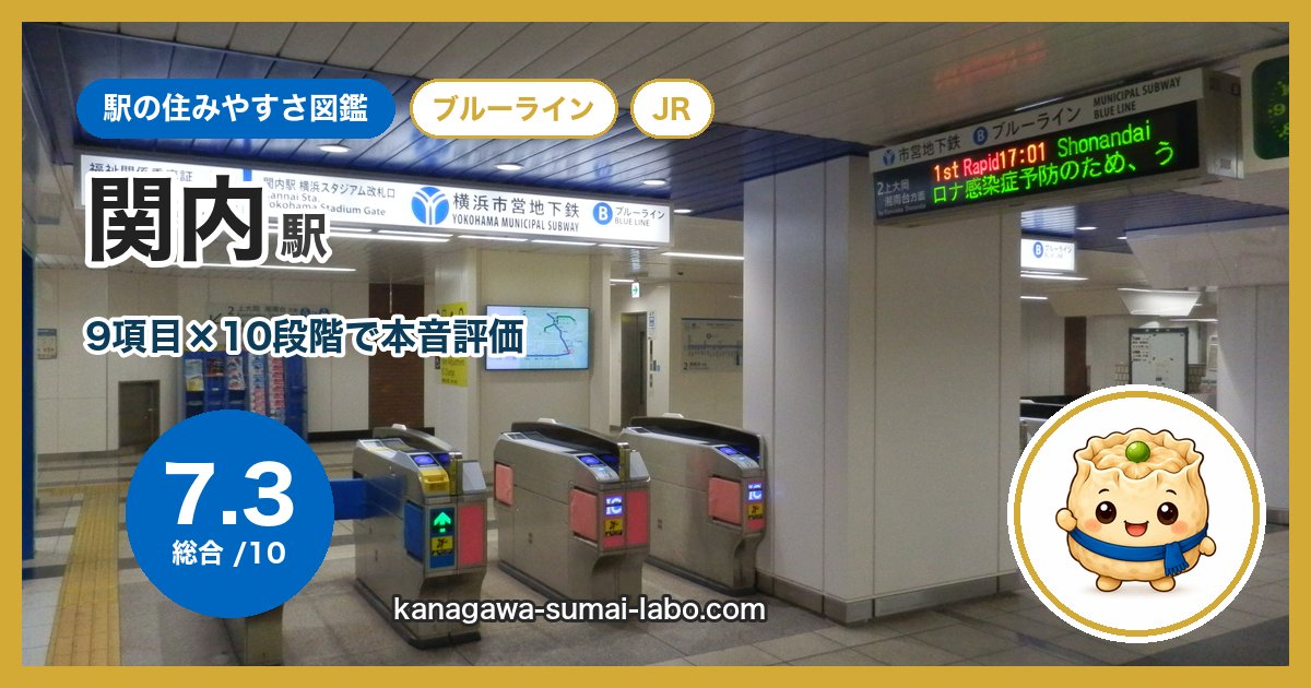 kannai駅の住みやすさ