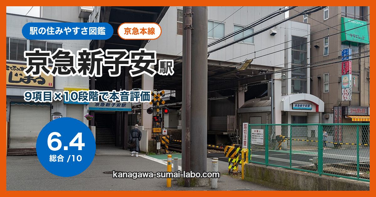 keikyu-shinkoyasu駅の住みやすさ