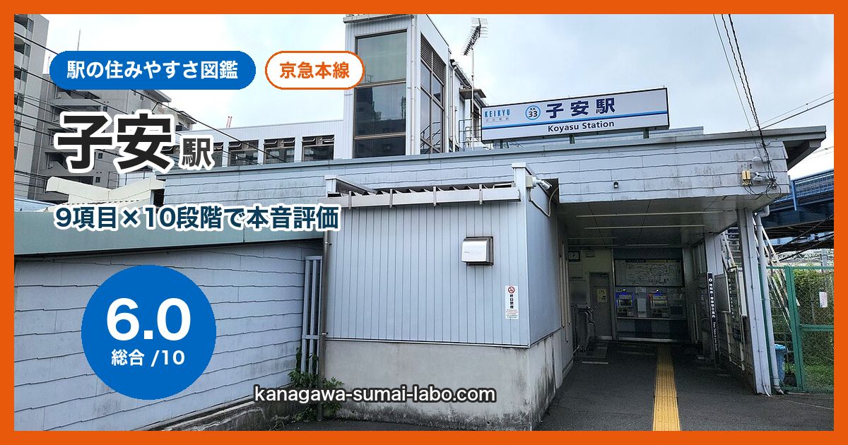 koyasu駅の住みやすさ