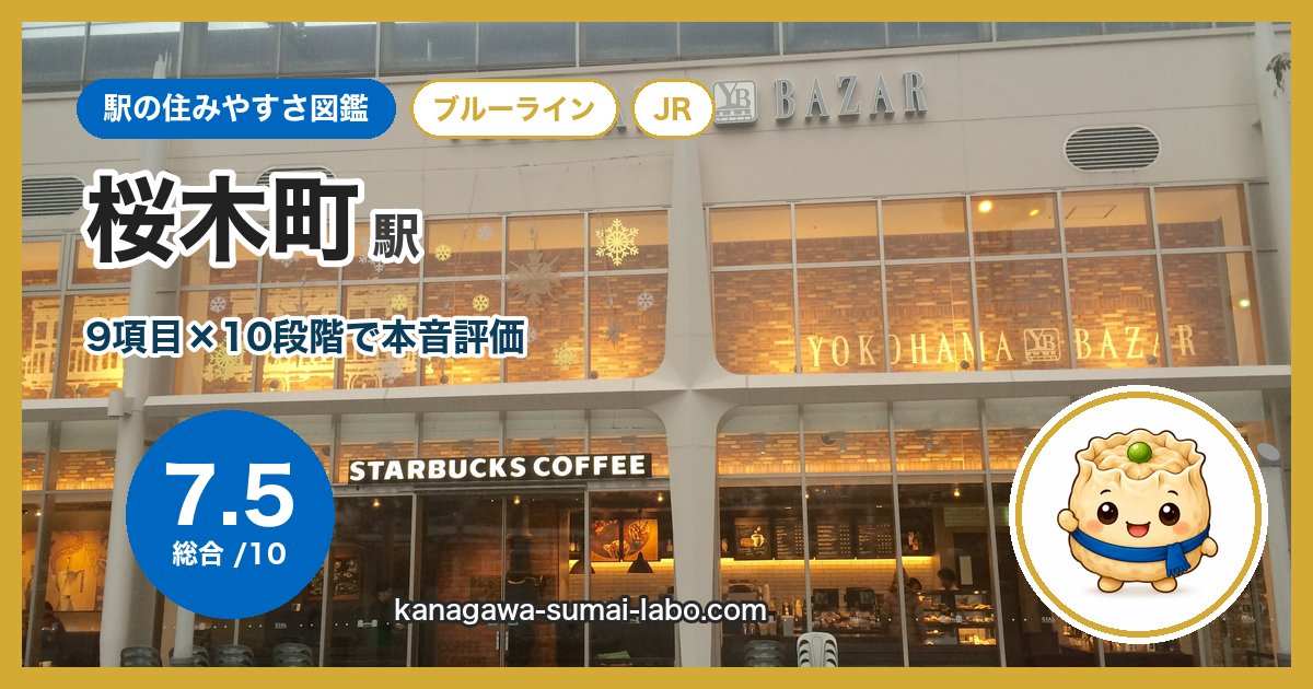sakuragicho駅の住みやすさ