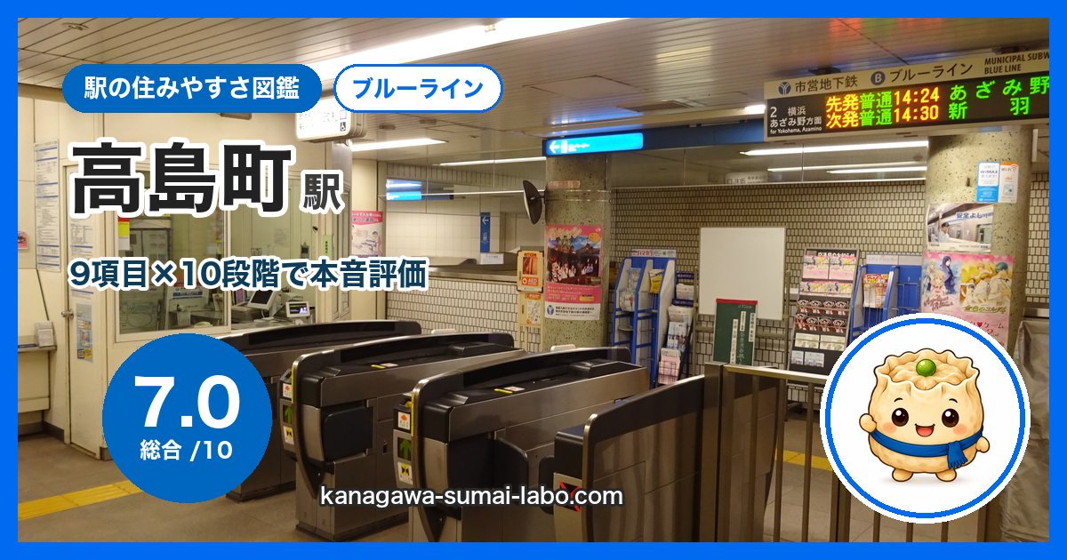 takashimacho駅の住みやすさ