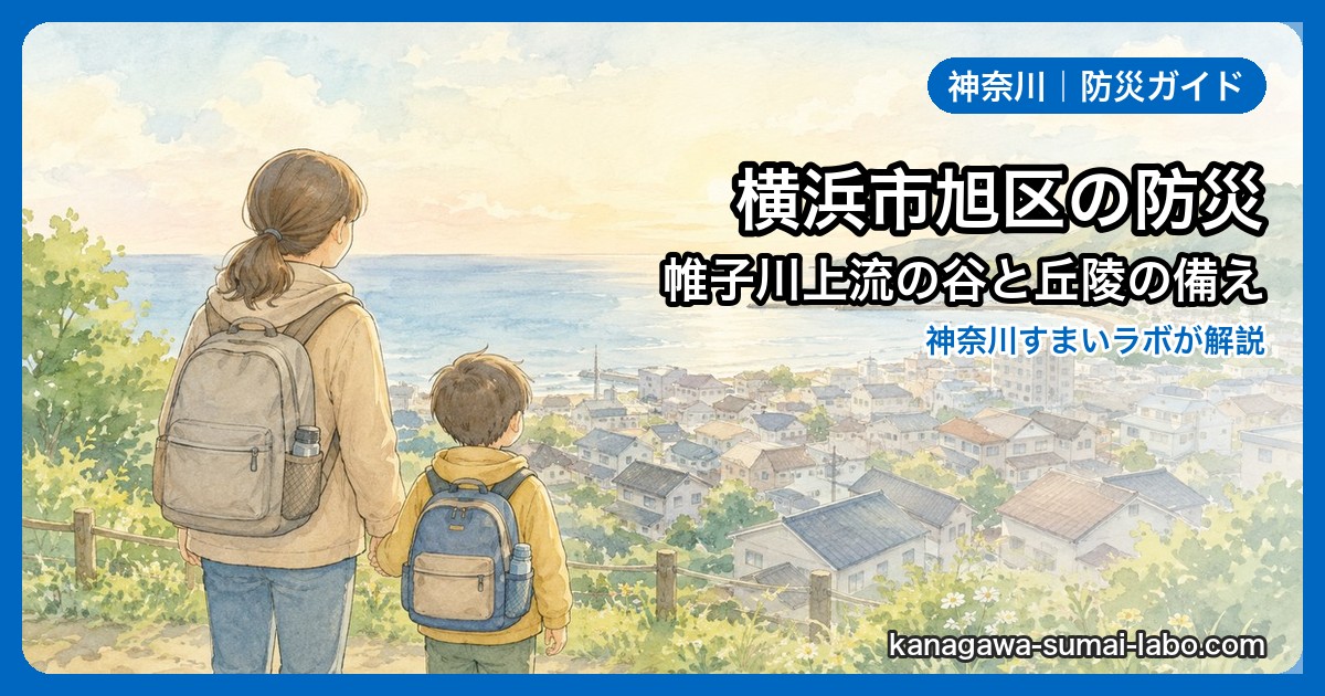 横浜市旭区の防災|ハザードマップと過去の災害から備え