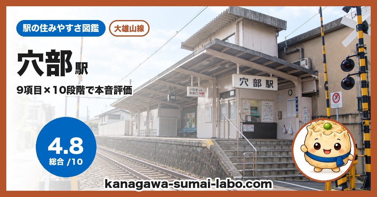 穴部駅の住みやすさ