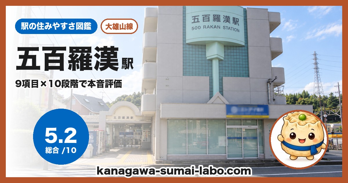 五百羅漢駅の住みやすさ