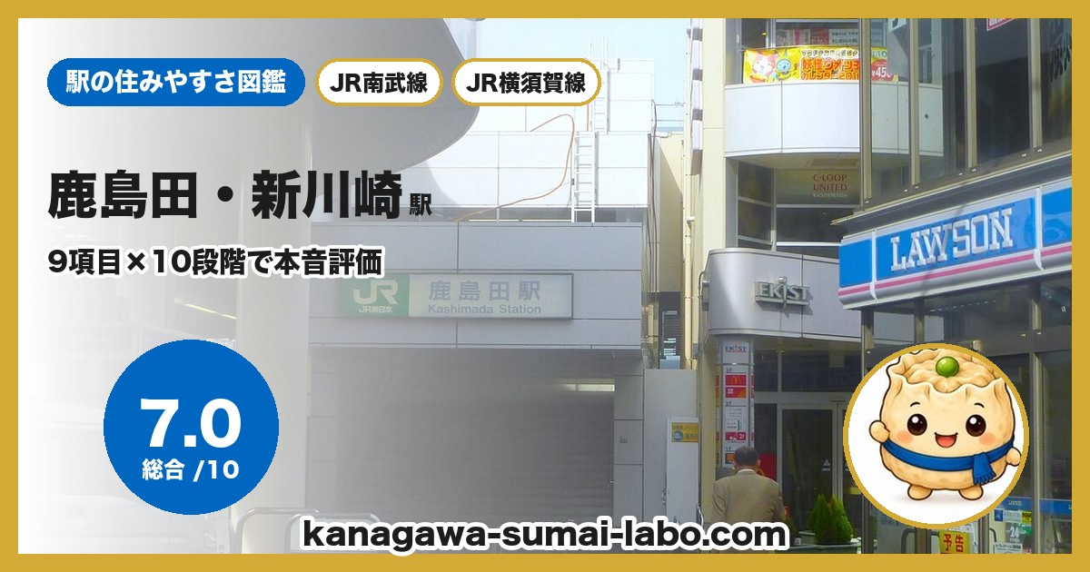 kashimada駅の住みやすさ