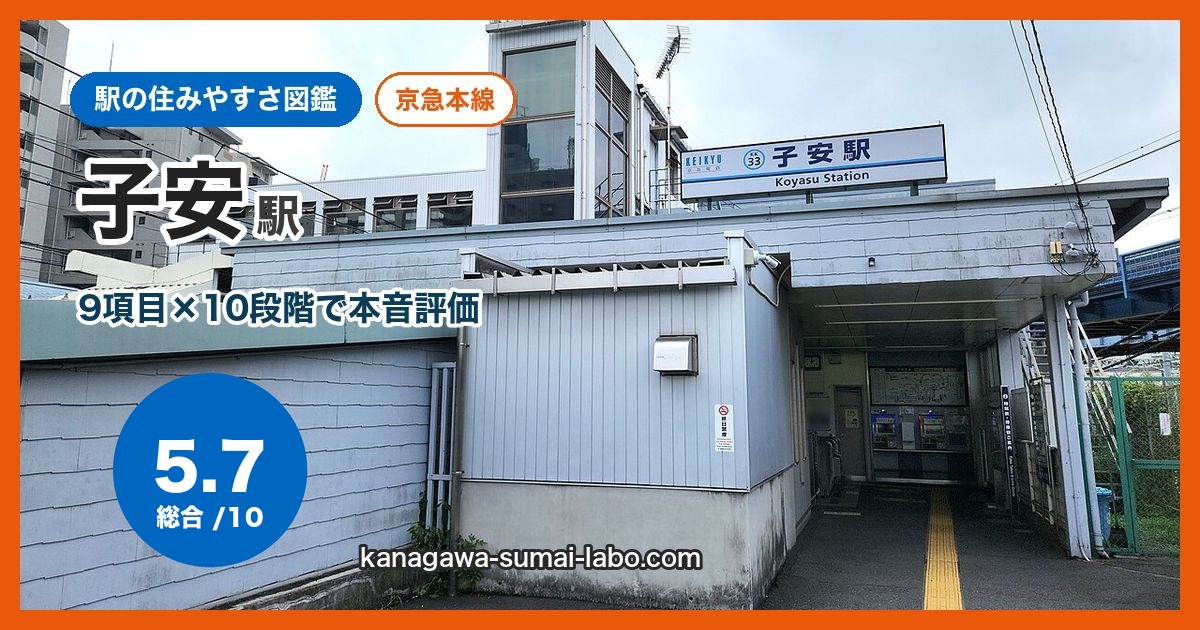 koyasu駅の住みやすさ