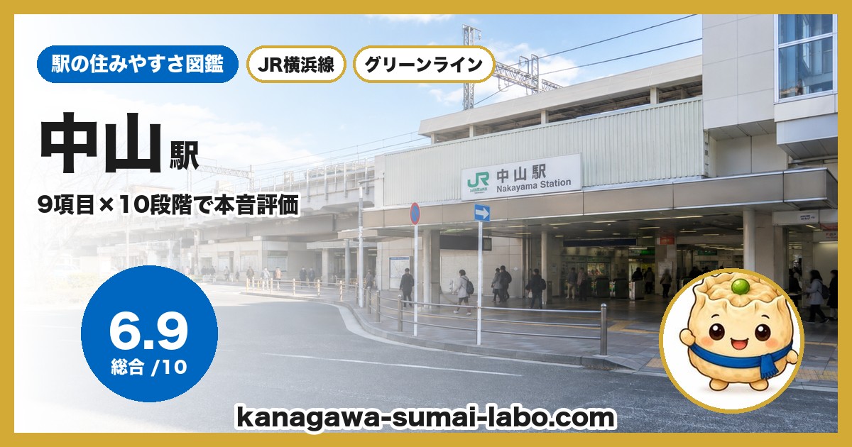 中山駅前の風景