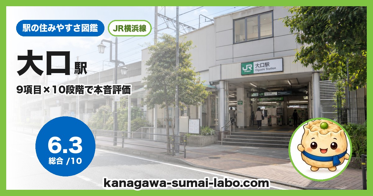 大口駅前の風景
