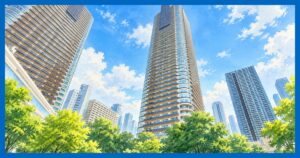 パークシティ武蔵小杉 ミッドスカイタワーの外観イメージ