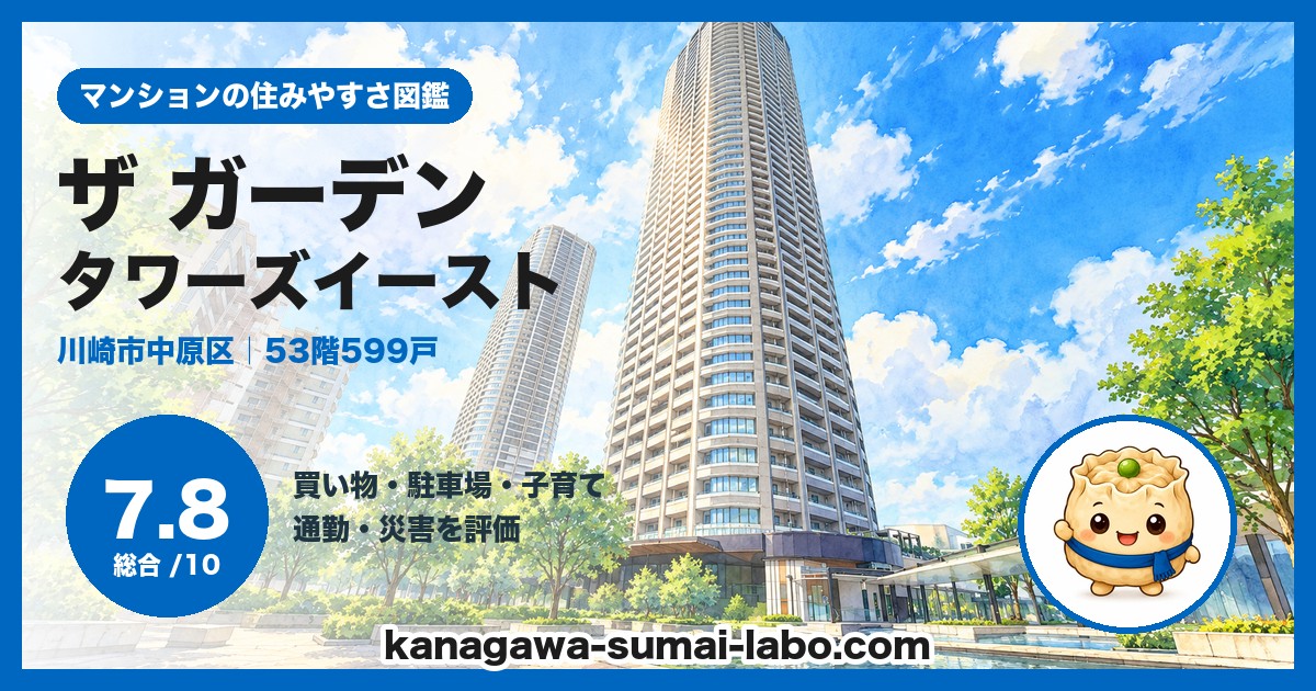パークシティ武蔵小杉 ザ ガーデン タワーズイーストの住みやすさ(総合7.8)