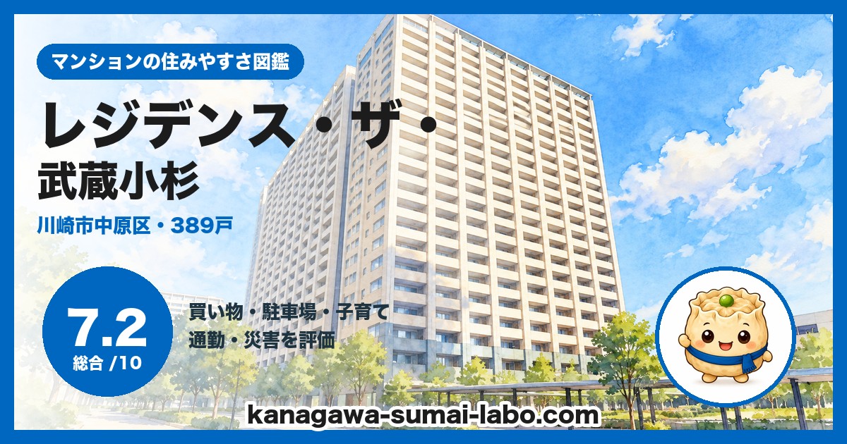 レジデンス・ザ・武蔵小杉の住みやすさ（総合7.2）